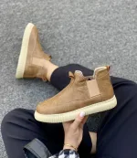 نیم بوت بغل کش قهوه‌ای