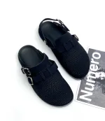 اسلیپر جلو بسته دو رکاب زنانه مشکی - Image 4