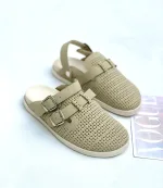 اسلیپر جلو بسته دو رکاب زنانه کرم