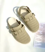 اسلیپر جلو بسته دو رکاب زنانه کرم - Image 3