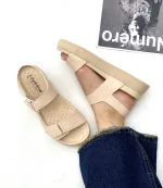 صندل زنانه طبی دو بند رکابدار چسبی - Image 5