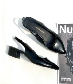 کفش زنانه پاشنه دار ورنی ساده - Image 6