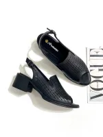 کفش تابستانی زنانه پاشنه دار مشبک