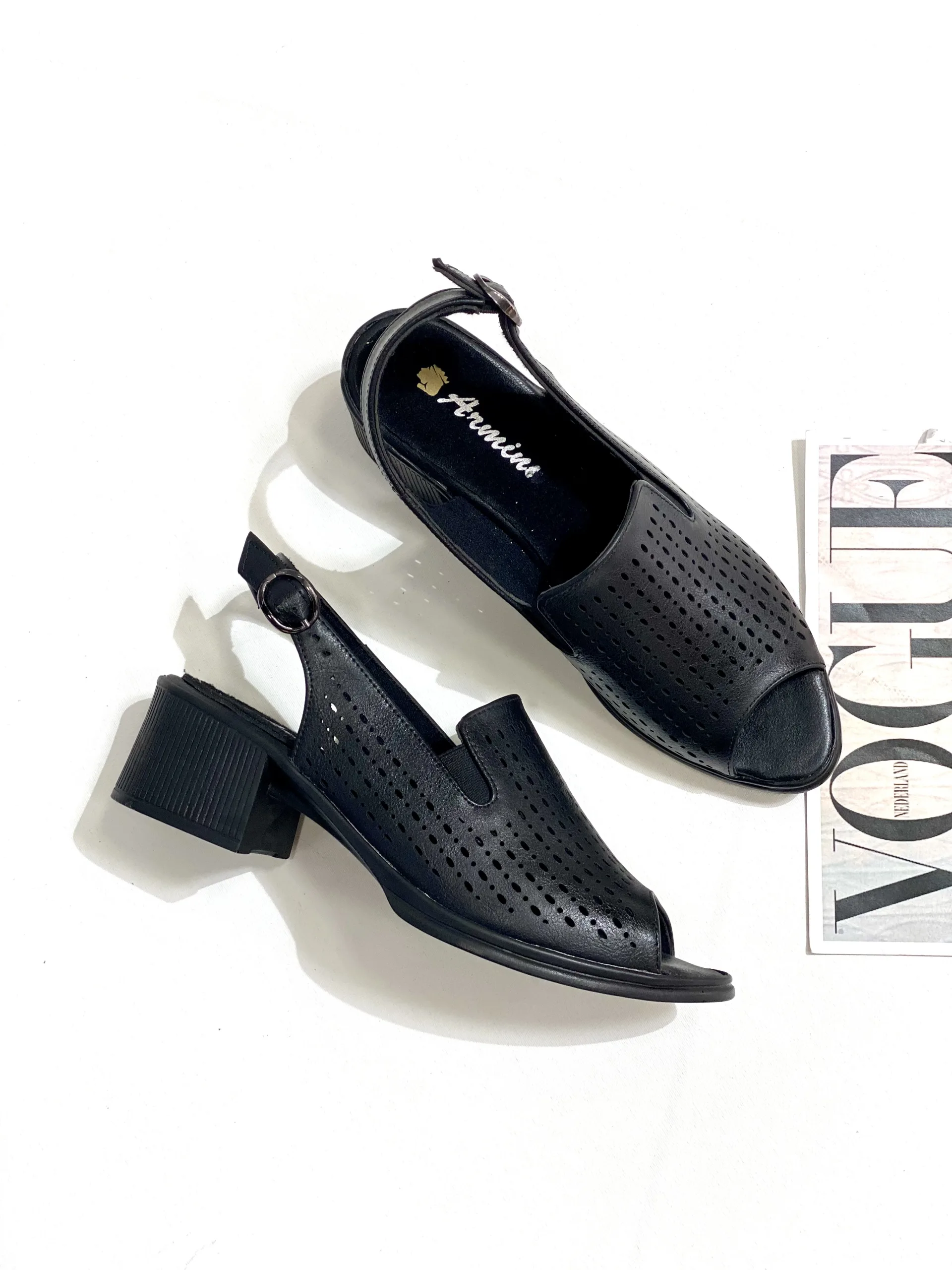 IMG_0838 کفش تابستانی زنانه پاشنه دار مشبک