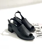 کفش تابستانی زنانه پاشنه دار مشبک - Image 2