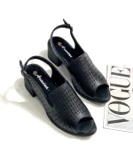 کفش تابستانی زنانه پاشنه دار مشبک - Image 3