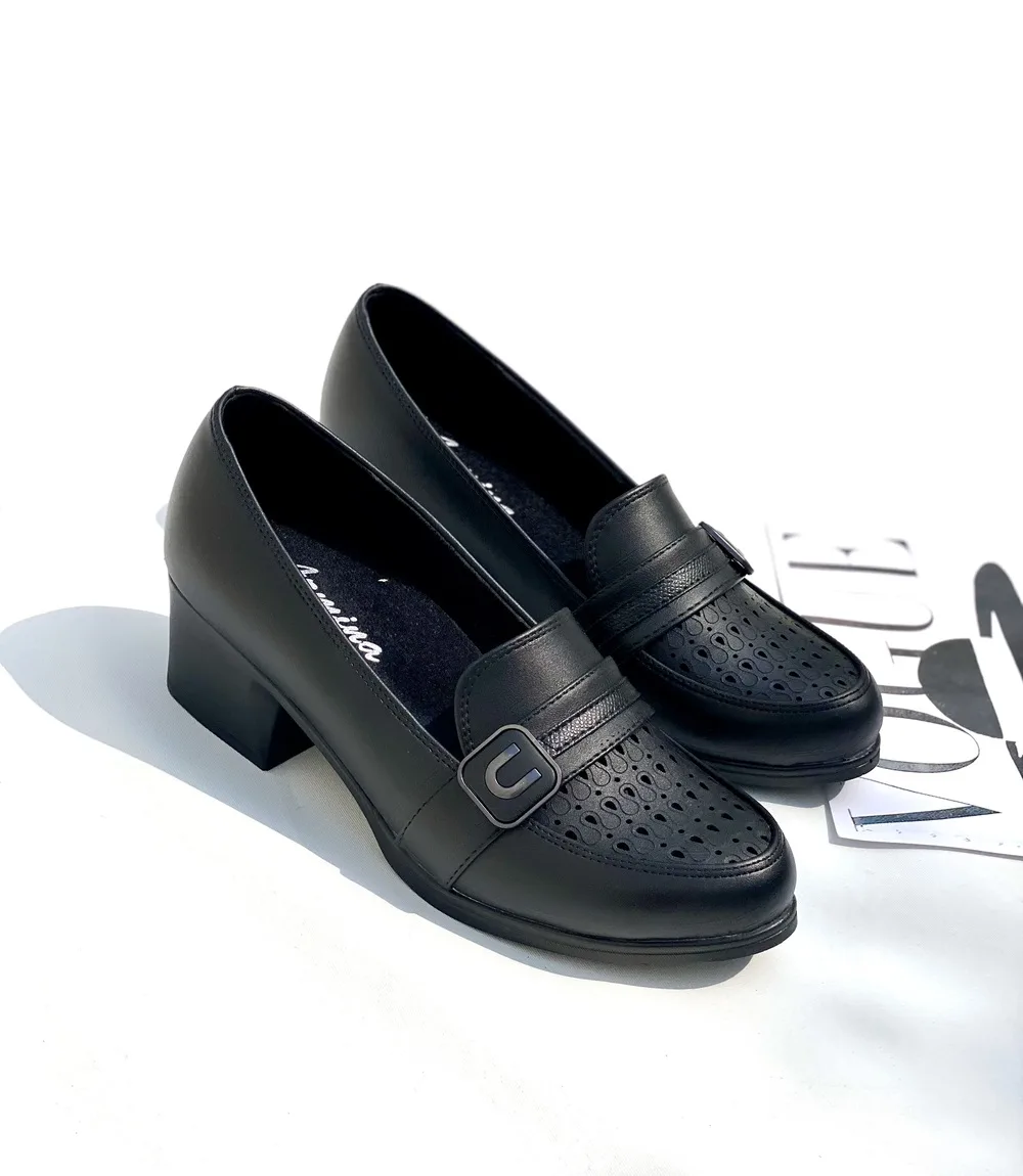 IMG_0938 کفش زنانه پاشنه دار اداری مشبک