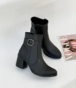 نیم بوت پاشنه دار ساده