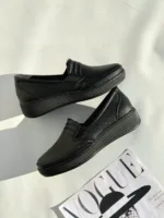 کفش طبی زنانه ساده لژدار نیکان - Image 4