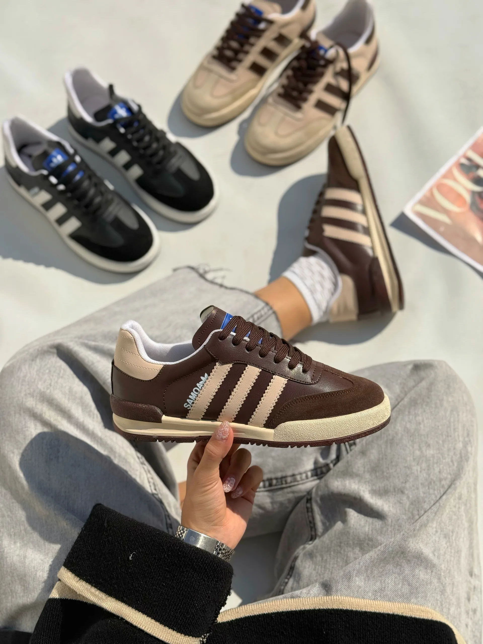 copy_41A2DDF4-6284-4FEE-A102-9795868248B7 کتونی ونس آدیداس سامبا جدید زنانه - Image 1